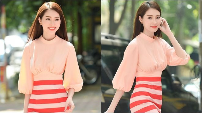 Đặng Thu Thảo khoe nét đẹp trong veo khi chấm thi Hoa hậu Việt Nam Ảnh 2