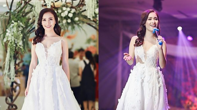 Ái Phương mặc váy cô dâu biểu diễn hit 'Hậu duệ mặt trời' dù bị ốm Ảnh 2