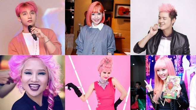 Khóc - cười chuyện xấu, đẹp khi các sao Việt nhuộm tóc hồng Ảnh 2