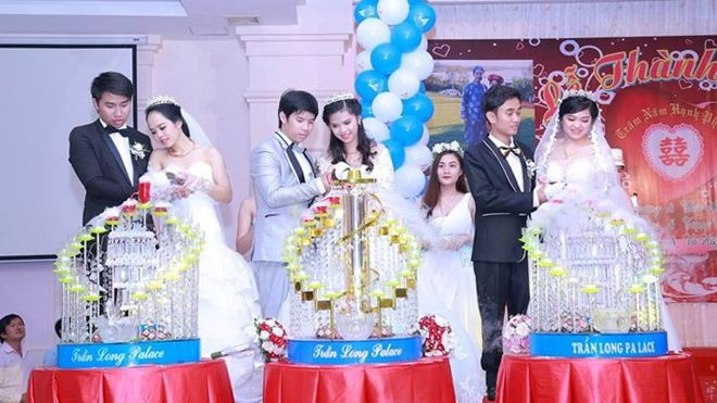 Ba chị em ruột tổ chức chung đám cưới tại Vũng Tàu Ảnh 2