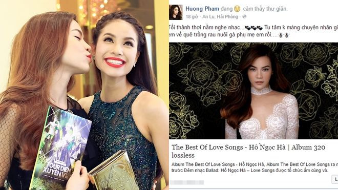 Hết 'sà vào lòng' ở The Face, Hồ Ngọc Hà, Phạm Hương bất ngờ… nhớ nhau trên facebook Ảnh 2