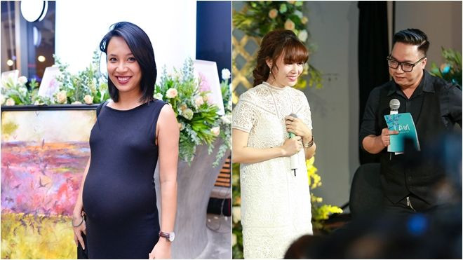 MC Thùy Minh 'ẵm' bụng bầu lớn xuất hiện trong sự kiện ra mắt sách Ảnh 2