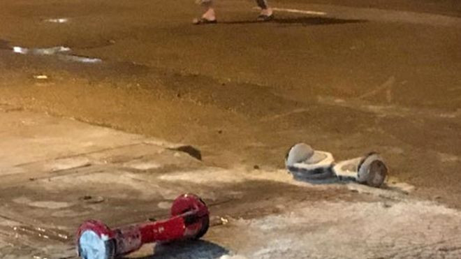 Xe điện cân bằng phát nổ ở trung tâm Sài Gòn Ảnh 2