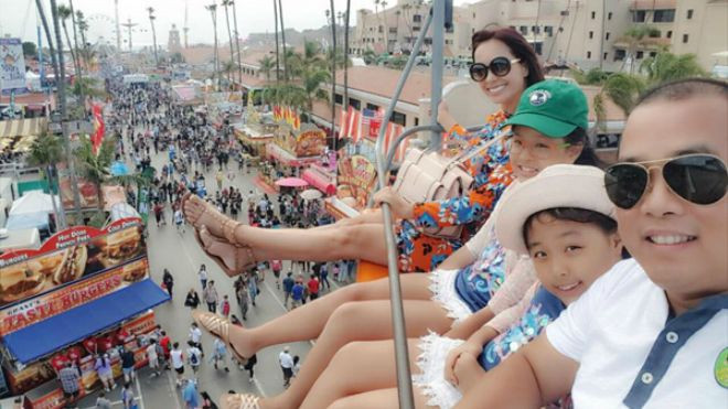 Gia đình cựu người mẫu Thúy Hạnh du lịch mệt nghỉ hè này Ảnh 2