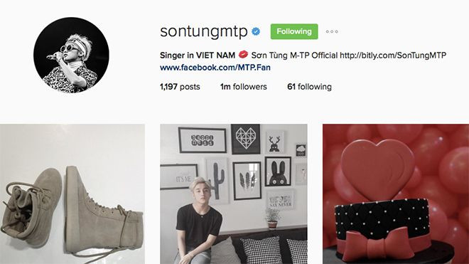 Sau Tóc Tiên, Sơn Tùng M-TP cũng cán mốc 1 triệu người theo dõi Instagram Ảnh 2