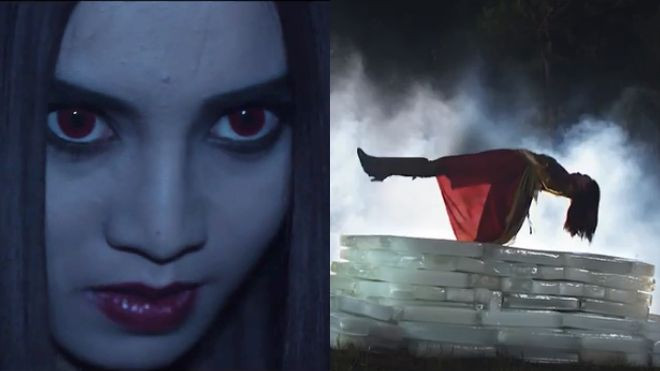 Ninh Dương Lan Ngọc mắt đỏ rực và biết bay trên phim trường? Ảnh 2