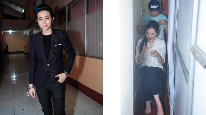 Gil Lê 'đẹp trai' chết người, Kiều Diễm trốn vào góc học bài sau hậu trường X Factor Ảnh 2