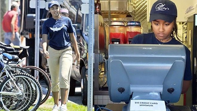 Con gái Tổng thống Obama phục vụ trong nhà hàng hải sản Ảnh 2