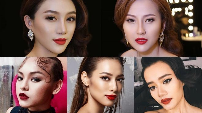 Mỹ nhân The Face 'hút hồn' thế nào với màu son đỏ Ảnh 2