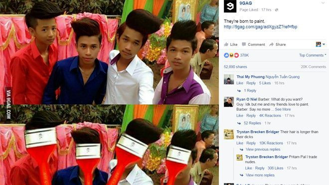 Mái tóc độc đáo của 4 chàng trai Việt lên mạng nước ngoài Ảnh 2