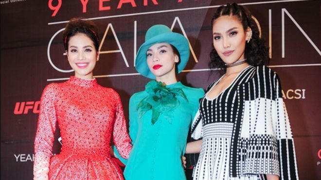 Bộ ba HLV The Face Hà Hồ, Phạm Hương, Lan Khuê - mỗi người mỗi vẻ, đọ sắc trên thảm đỏ Ảnh 2
