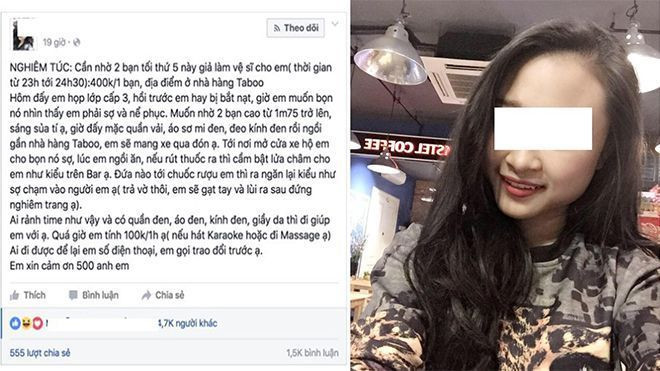 Cô gái Hà Nội đi bar thuê vệ sĩ để ra oai với bạn bè Ảnh 2