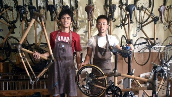 Chu du khắp thiên hạ bằng xe đạp chế tạo từ tre Ảnh 2