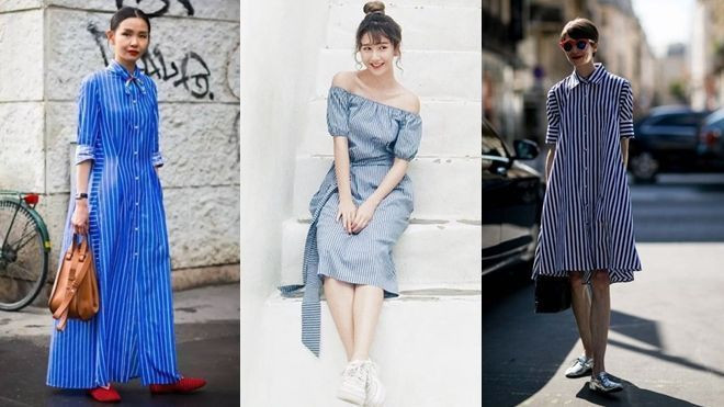 Đầm kẻ sọc - item buộc phải có trong tủ đồ các nàng mùa này Ảnh 2