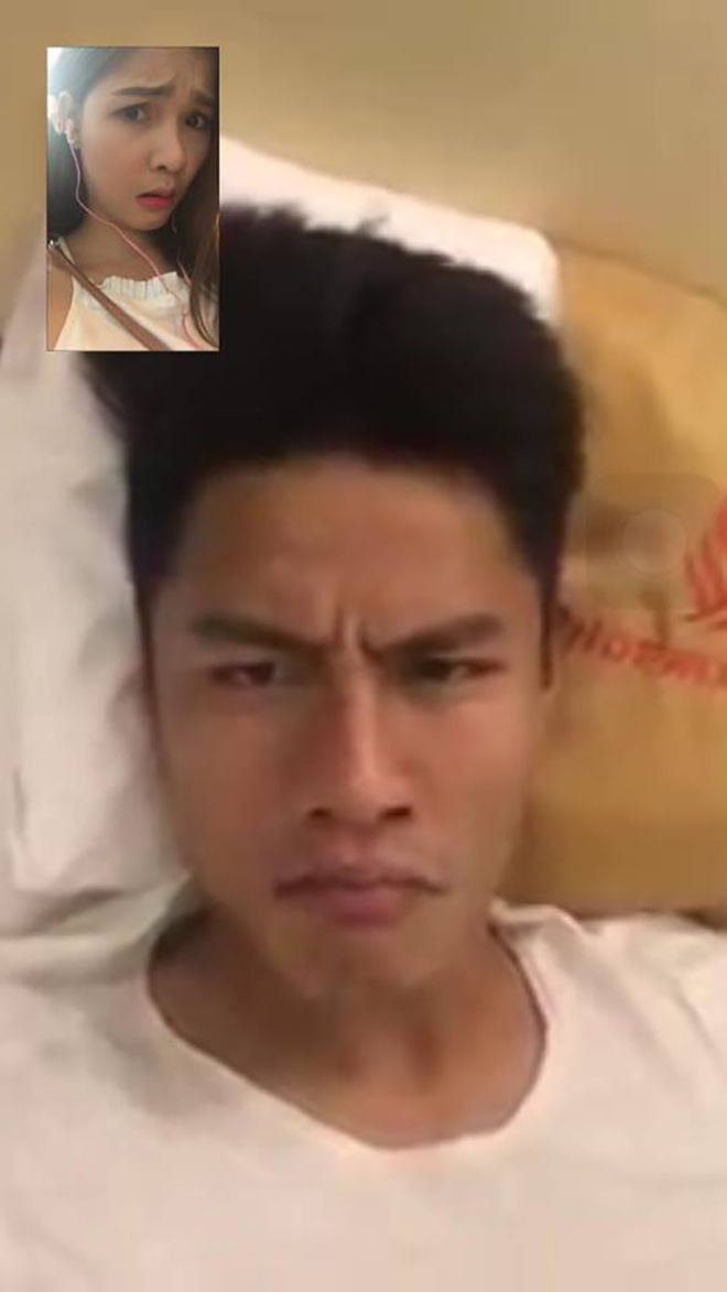 Dù xa chồng, nhưng Kỳ Hân vẫn thường xuyên trò chuyện với Mạc Hồng Quân qua facetime.