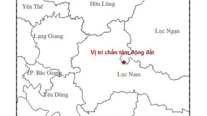 Động đất 3,2 độ richter tại Bắc Giang Ảnh 2