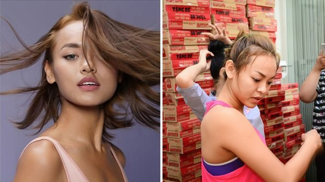 Mai Ngô tự tin để mặt mộc phát gạo từ thiện cùng bạn bè Ảnh 2