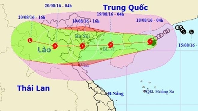 Bão số 3 tiến sát vào đất liền, gây mưa to cho toàn Bắc bộ Ảnh 2