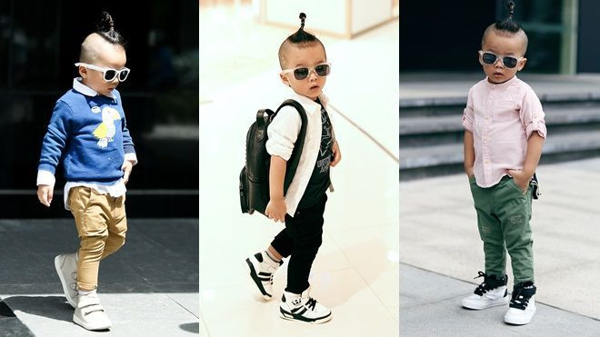 Tín đồ thời trang nhí sành điệu trên phố khiến bạn không thể rời mắt Ảnh 2