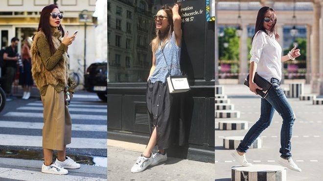 Làm thế nào để phối đồ ‘bánh bèo’ với sneakers Ảnh 2