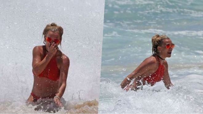 Bị sóng lớn nhấn chìm, Britney Spears suýt chết đuối Ảnh 2