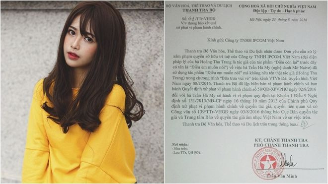 'Ăn cắp' bản quyền ca khúc, hot girl Mờ Naive chính thức bị phạt Ảnh 2