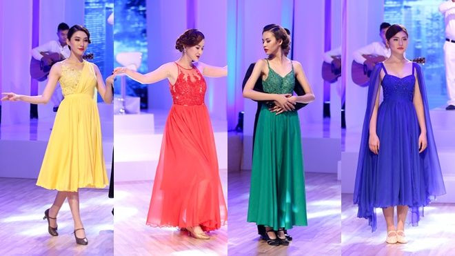 Các người đẹp 'biến hóa' trên cùng một mẫu váy trong chặng đua cuối cùng Ảnh 2