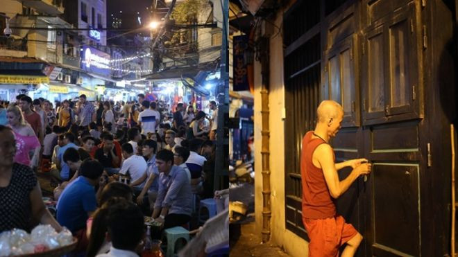 Cảnh đối lập trước và sau 'giờ giới nghiêm' ở Hà Nội Ảnh 2
