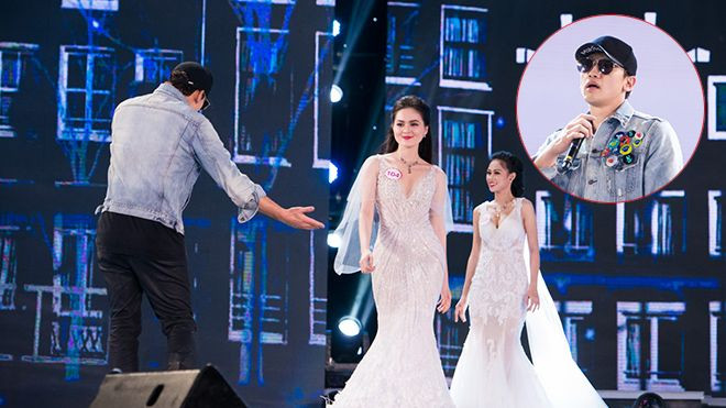 Hình ảnh vui: Thí sinh Hoa hậu Việt Nam vừa đi catwalk, vừa nhìn chằm chằm Bi Rain biểu diễn Ảnh 2