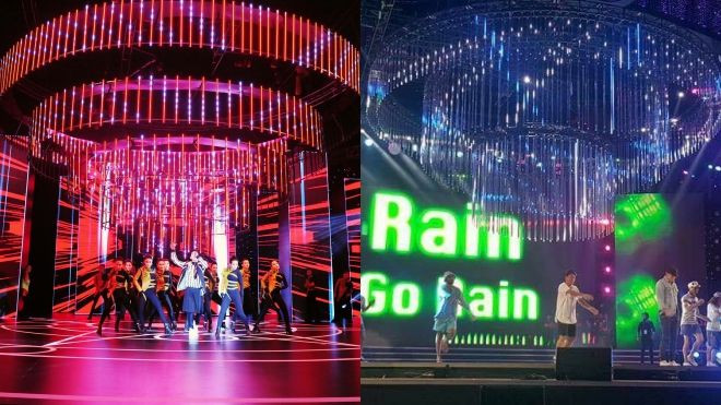 Khó tin sân khấu 'Hoa hậu Việt Nam' 2016 lại giống với 'Đêm hội chân dài' 10 Ảnh 2