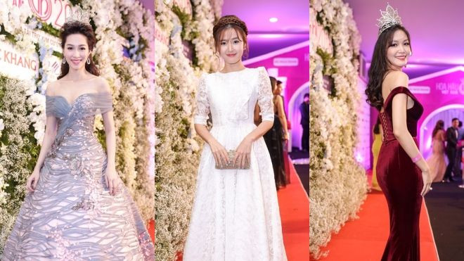 Dàn sao Việt đội mưa khoe sắc trên thảm đỏ Hoa hậu Việt Nam 2016 Ảnh 2