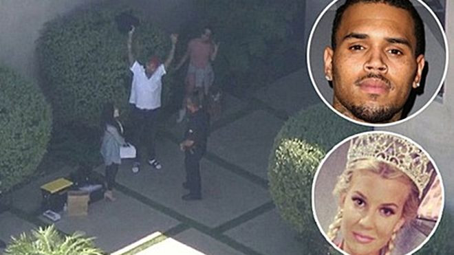 Hollywood chấn động vì Chris Brown cầm súng dọa giết Cựu Hoa hậu California Ảnh 2
