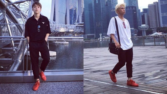 Thời trang đời thường đẹp như mỹ nam Hàn của 2 'gà chiến' nhà Đông Nhi - Ông Cao Thắng Ảnh 2