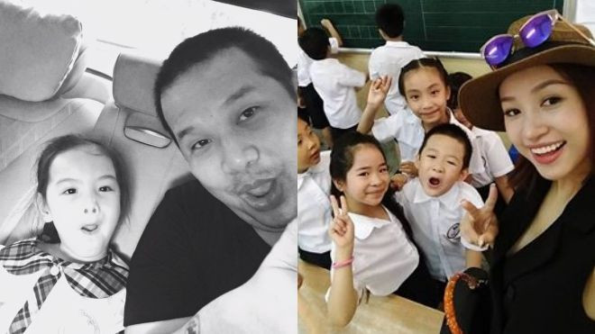 Sao Việt nói gì trên đường đưa con đến trường trong ngày đầu tiên của năm học mới? Ảnh 2