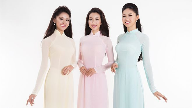 Hoa hậu Việt Nam 2016 Đỗ Mỹ Linh khoe sắc dịu dàng bên hai Á hậu Ảnh 2