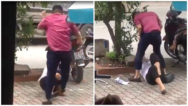 Phẫn nộ với clip chồng đánh vợ giữa đường nhưng không ai can ngăn Ảnh 2