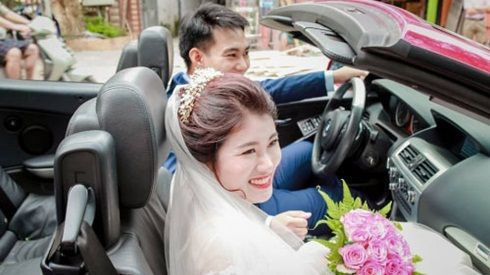 Chú rể lái xe mui trần dẫn đoàn 100 ôtô đón dâu ở Sơn La Ảnh 2