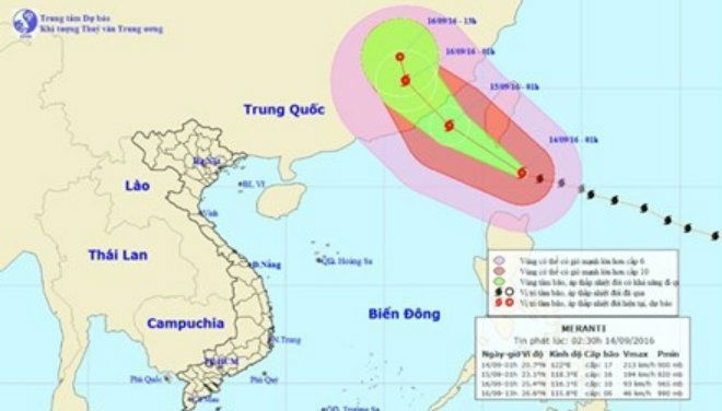 Siêu bão cuồng phong Meranti đổi hướng vào biển Đông Ảnh 2