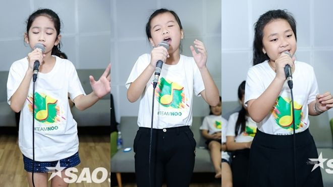 Bộ ba 'thiên thần nhí' team Noo phiêu hết mình trong phòng tập trước đêm Liveshow Ảnh 2