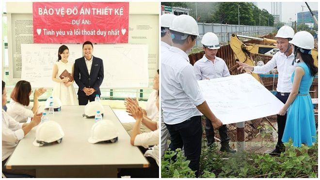 Bộ ảnh cưới phong cách 'công trình' cực độc của kỹ sư xây dựng Ảnh 2