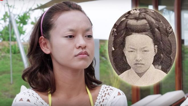 Mặt mộc không chân mày của Mai Ngô bất ngờ giống hệt Hoàng hậu Hàn Quốc Ảnh 2