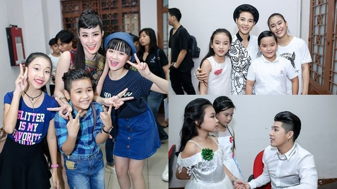 Hậu trường The Voice Kids: Nhi - Noo - Tường ân cần chăm chút cho từng học trò trước khi lên sóng Ảnh 2