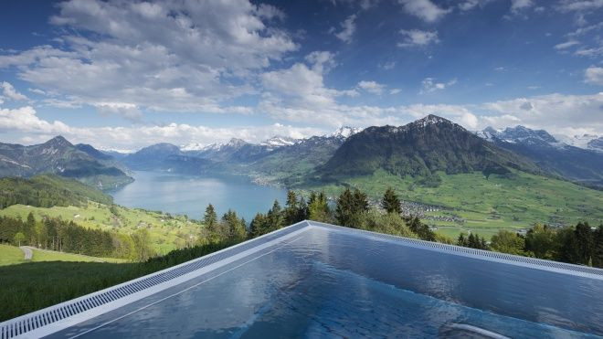 Tiên cảnh có ở Thuỵ Sĩ - Biệt thự đẹp hoàn hảo không góc chết Ảnh 2