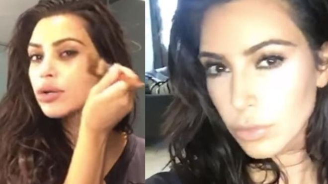 Kim Kardashian lần đầu để mặt mộc, hoàn thành lớp trang điểm trong 10 phút Ảnh 2