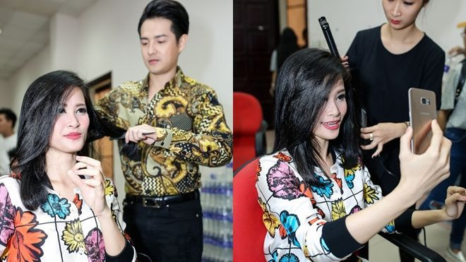 Hậu trường The Voice Kids: Ông Cao Thắng tự tay làm đẹp cho Đông Nhi trước giờ G Ảnh 2