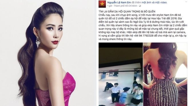 Trước đi thi Miss Earth 2016, Nam Em hốt hoảng bị mất đầm dạ hội Ảnh 2