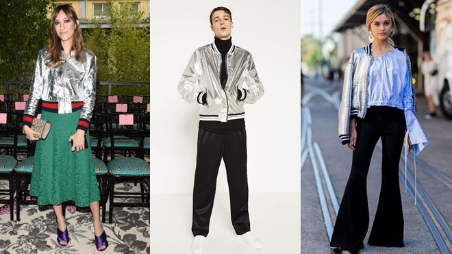 Metallic Bomber - Xu hướng đậm hơi thở thời cuộc của các fashionista trên thế giới Ảnh 2