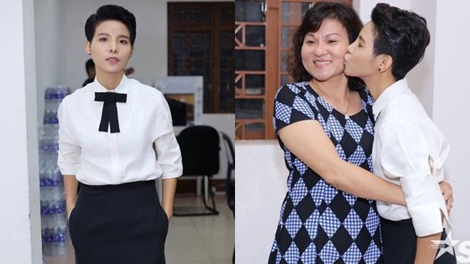 Vũ Cát Tường diện váy lạ mắt, ôm hôn mẹ thắm thiết trong hậu trường The Voice Kids Ảnh 2