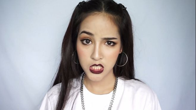 Trang điểm 'mắt đậm, môi thâm' quyến rũ cho cô nàng nổi loạn Ảnh 2