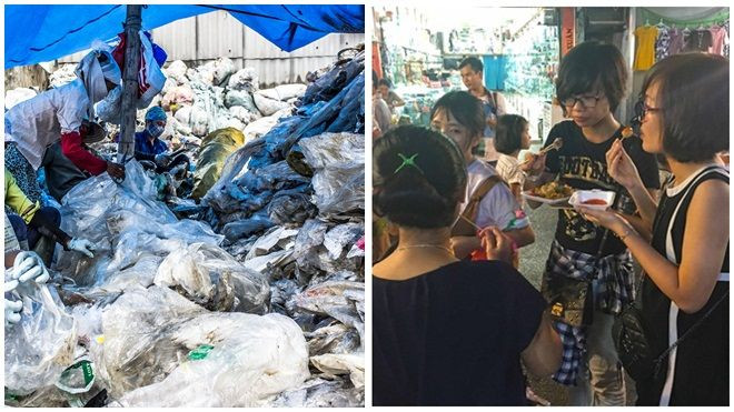 Đột nhập ‘đại công trường’ sản xuất nhựa, nơi tái chế rác thải bẩn thành hộp đựng thức ăn Ảnh 2